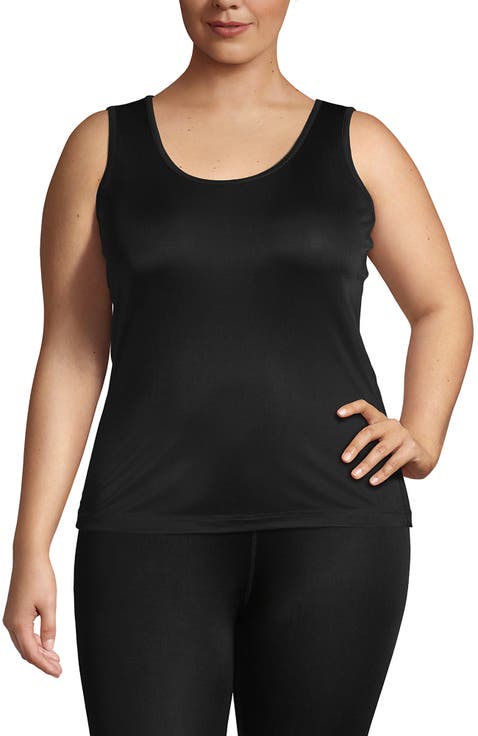 Petite Silk Interlock Thermal Long Underwear Base Layer Tank Top