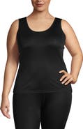 Lands' End Petite Silk Interlock Thermal Long Underwear Base Layer Tank Top
