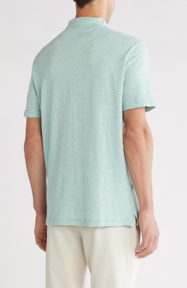 Tommy Bahama Laurito Beach Cotton & Linen Polo, Alternate, color, Misty Field Heather