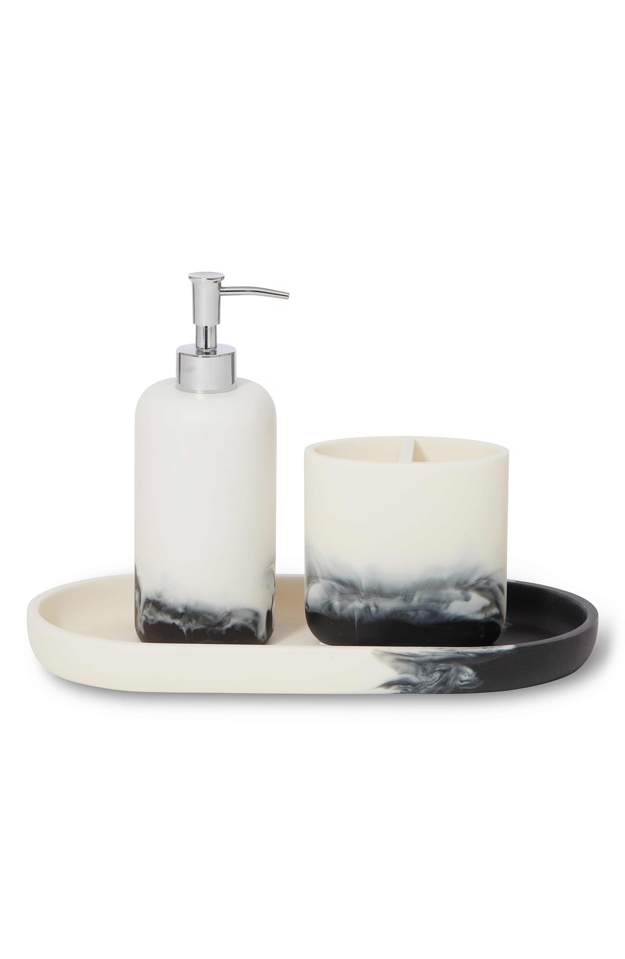ROSELLI TRADING COMPANY Ombré 3-Piece Bathroom Accessory Set