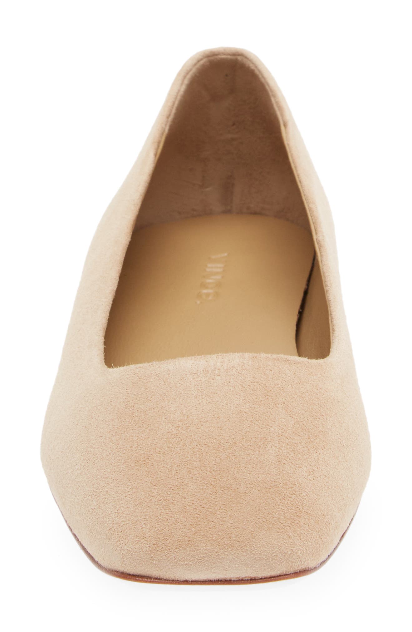 Cesta Square Toe Ballet Flat, Alternate, color, DUNE