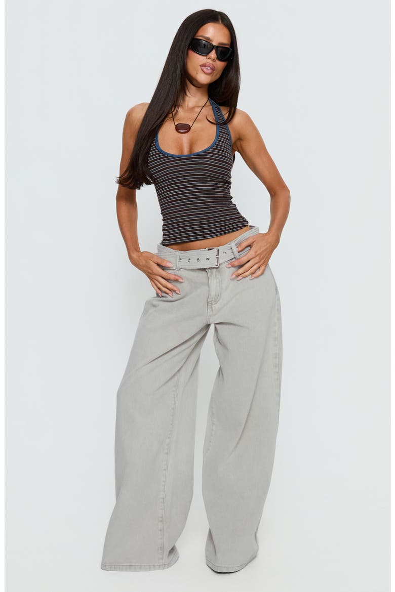 Sugar Talking Striped Halter Top, Alternate, color, MULTI STRIPE