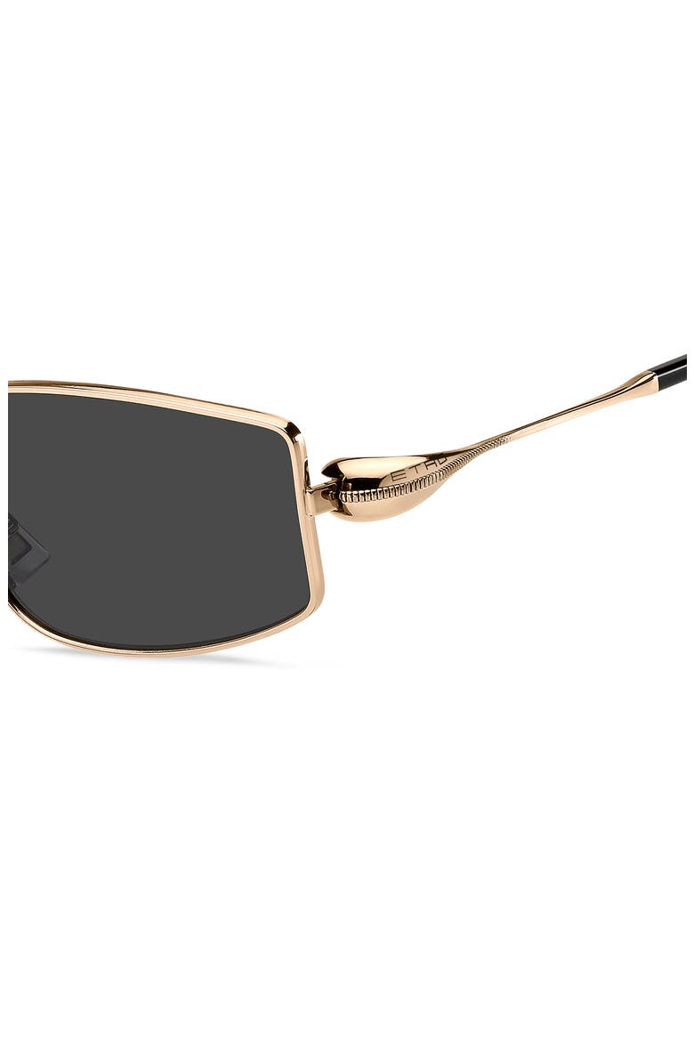59mm Rectangular Sunglasses, Alternate, color, ROSE GOLD/ GREY