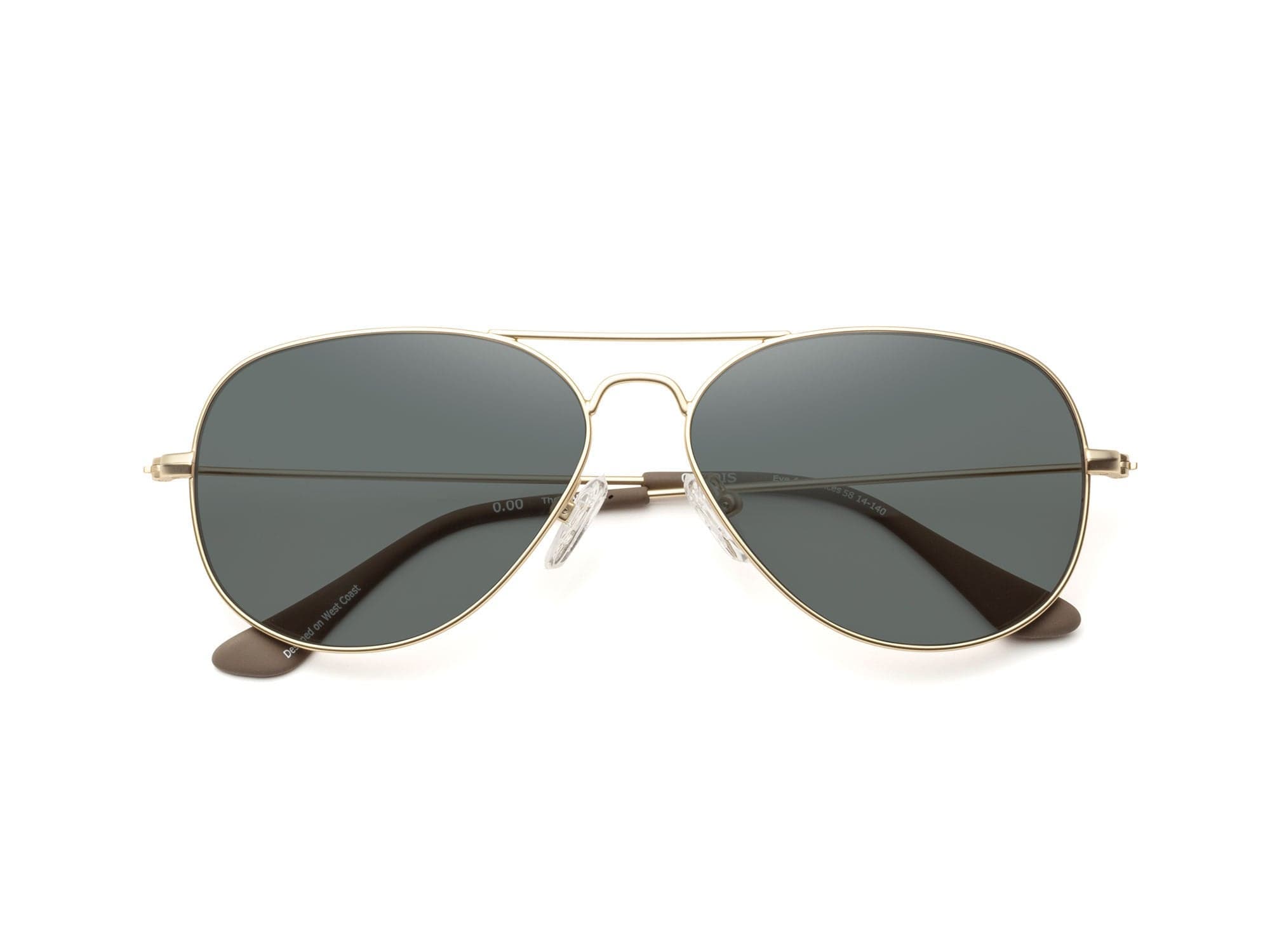 Caddis Mabuhay | Polarized Sunglasses in Matte Gold - Polarized Gray 