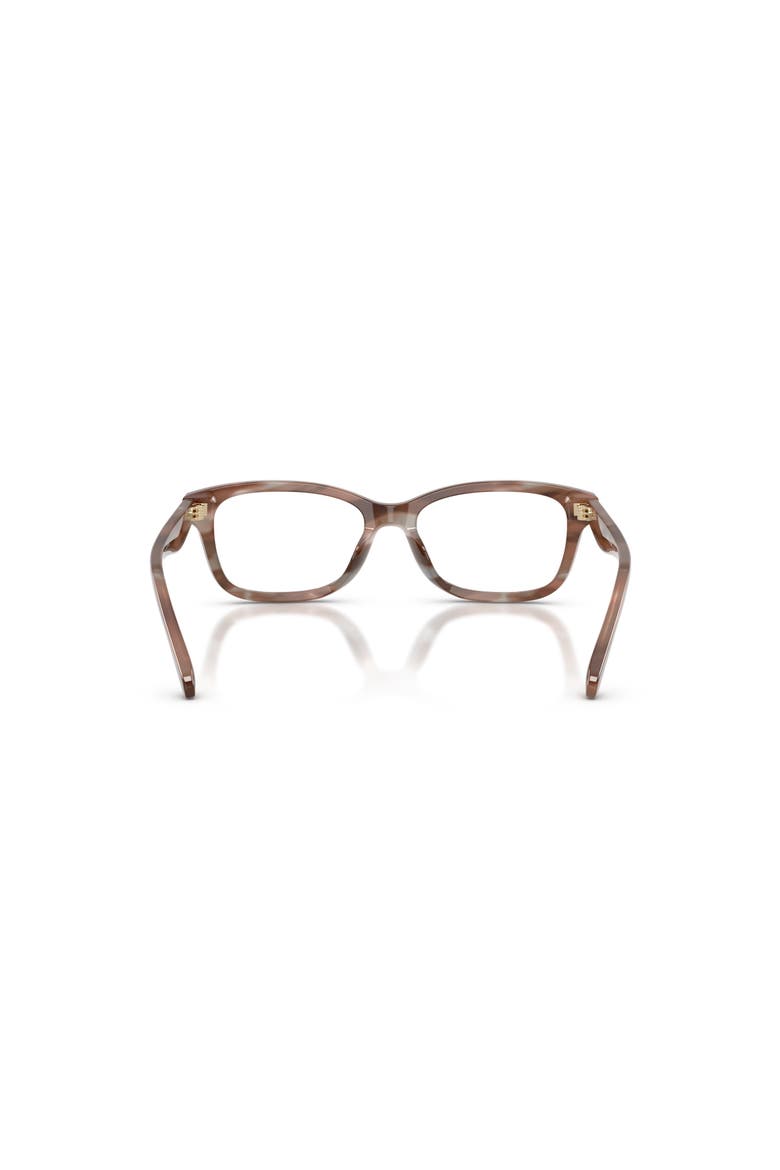 51mm Rectangle optical glasses, Alternate, color, Brown