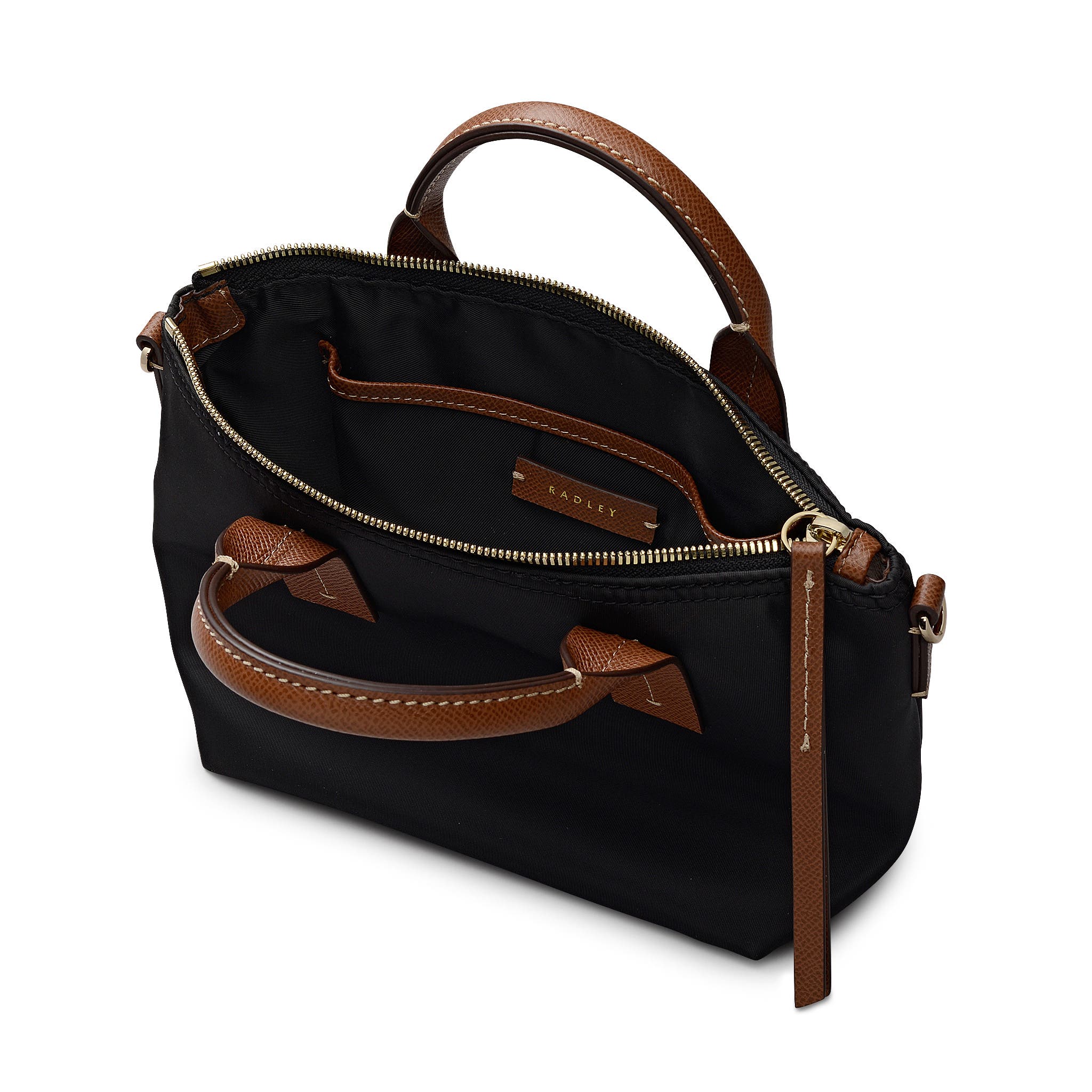 Radley The Townley Small Ziptop Crossbody Bag, Alternate, color, Black