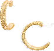 Karine Sultan Dotty Hoop Earrings