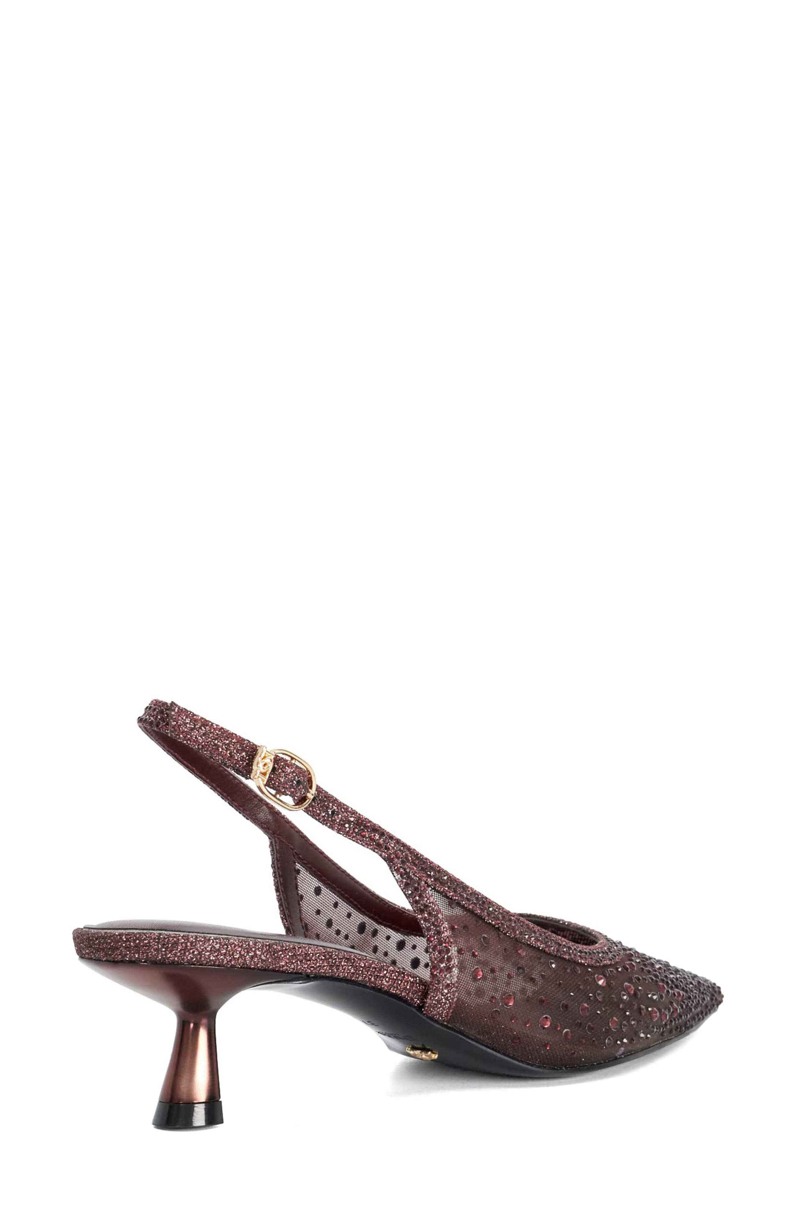 Cirelle Pointed Toe Slingback Sandal, Alternate, color, BURGUNDY