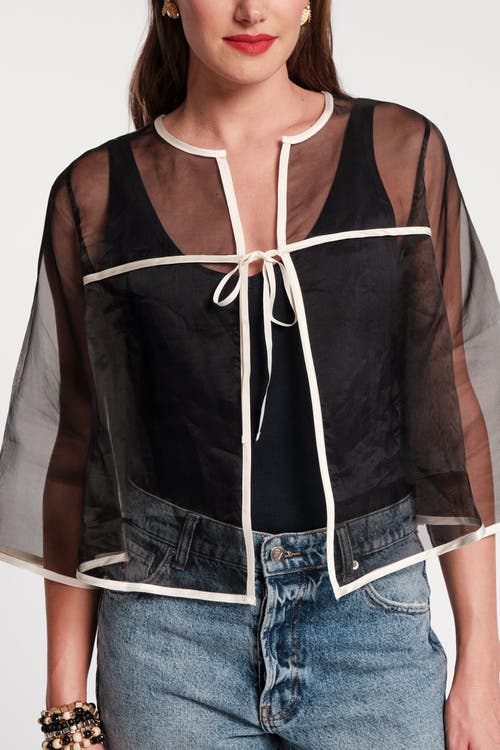 Frances Valentine Parker Swing Top In Black