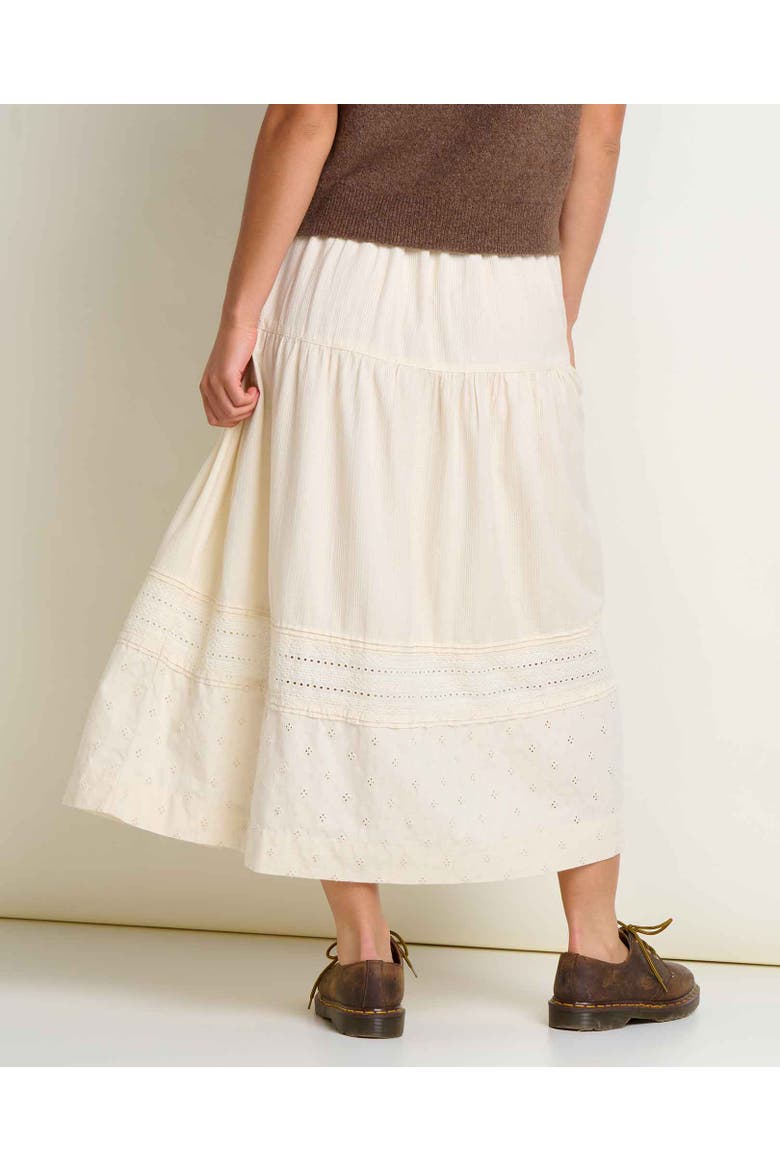 Airscape Midi Skirt, Alternate, color, Salt Dobby