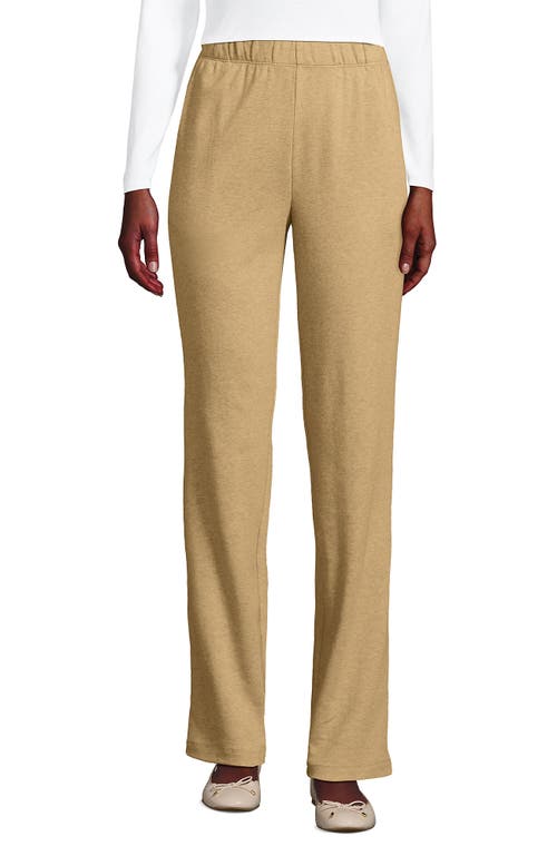 Lands' End Sport Knit High Rise Pants In Brown