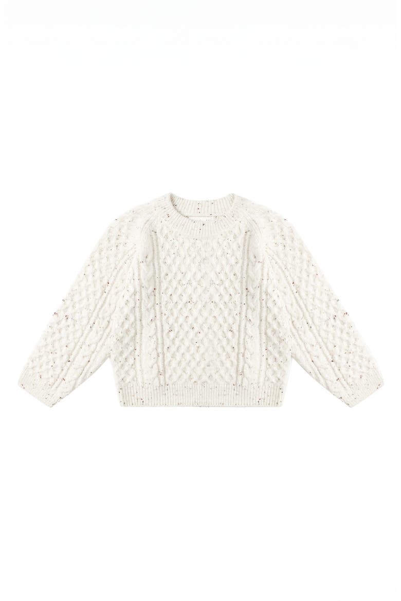 Cable Knit Sweater, Main, color, NATURAL
