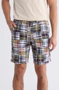Vintage 1946 Patchwork Madras Flat Front Shorts