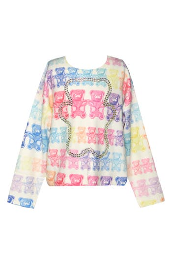 Hannah Banana Kids' Gummy Bear Sweater In Multi