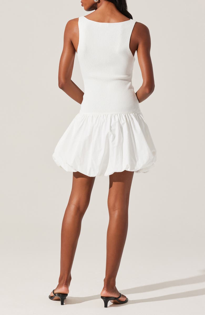 ASTR the Label Nettie Bubble Hem Dress, Alternate, color, White