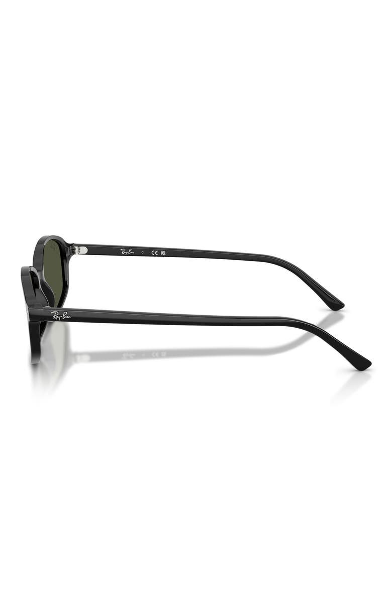 54mm Irregular Sunglasses, Alternate, color, BLACK / GREEN