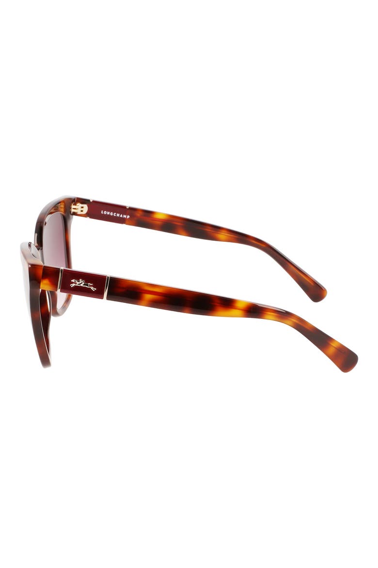 Le Pliage 54mm Gradient Rectangle Sunglasses, Alternate, color, HAVANA