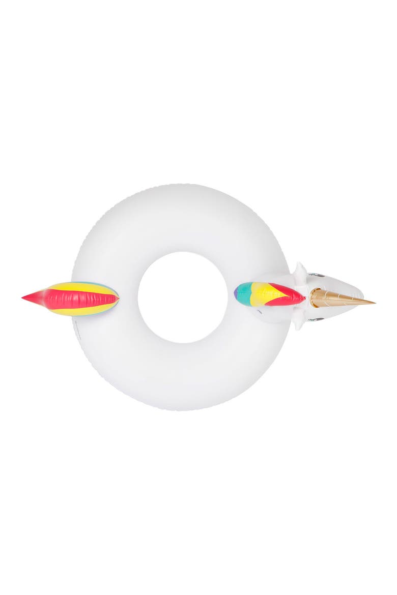 Luxe Unicorn Pool Ring, Alternate, color, WHITE MULTI