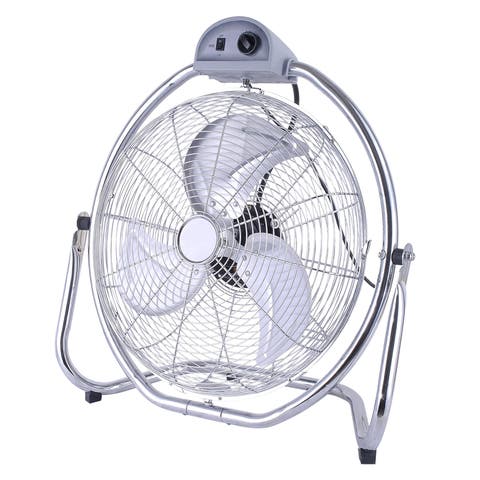 20 in. Grade Oscillating High Velocity Fan with Chrome Grill