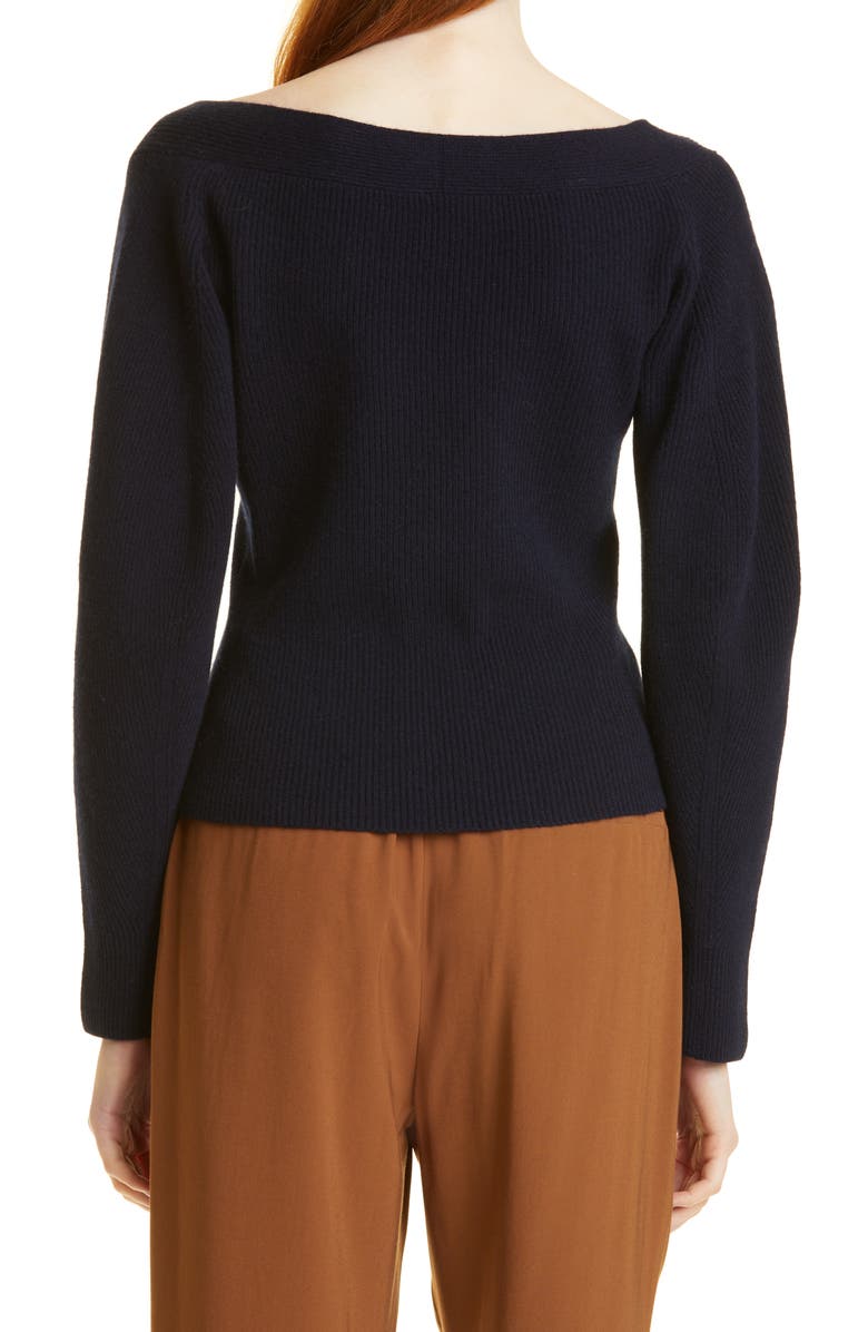 Vince Ribbed Wool & Cashmere Sweater, Alternate, color,