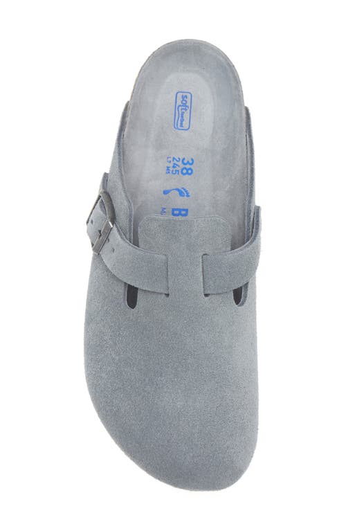Birkenstock Boston Soft Footbed Clog In Gray