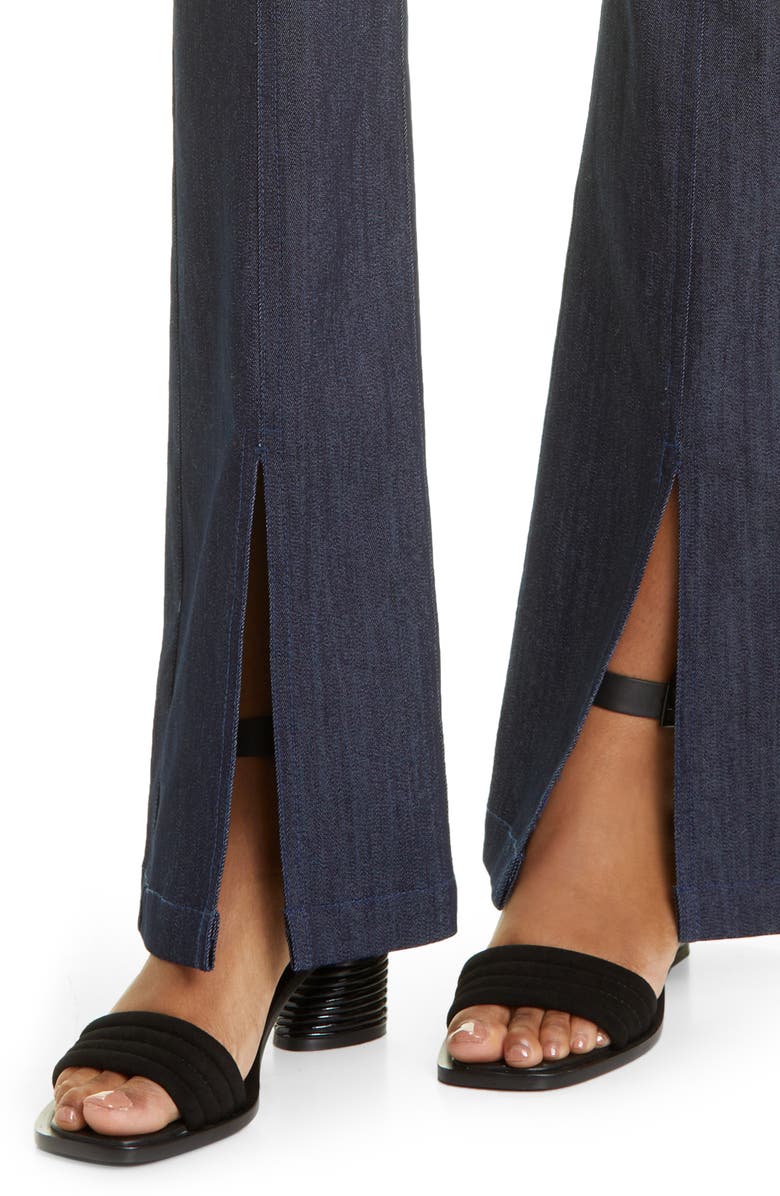 Cinq à Sept Shanis High Waist Split Hem Flare Jeans, Alternate, color, 