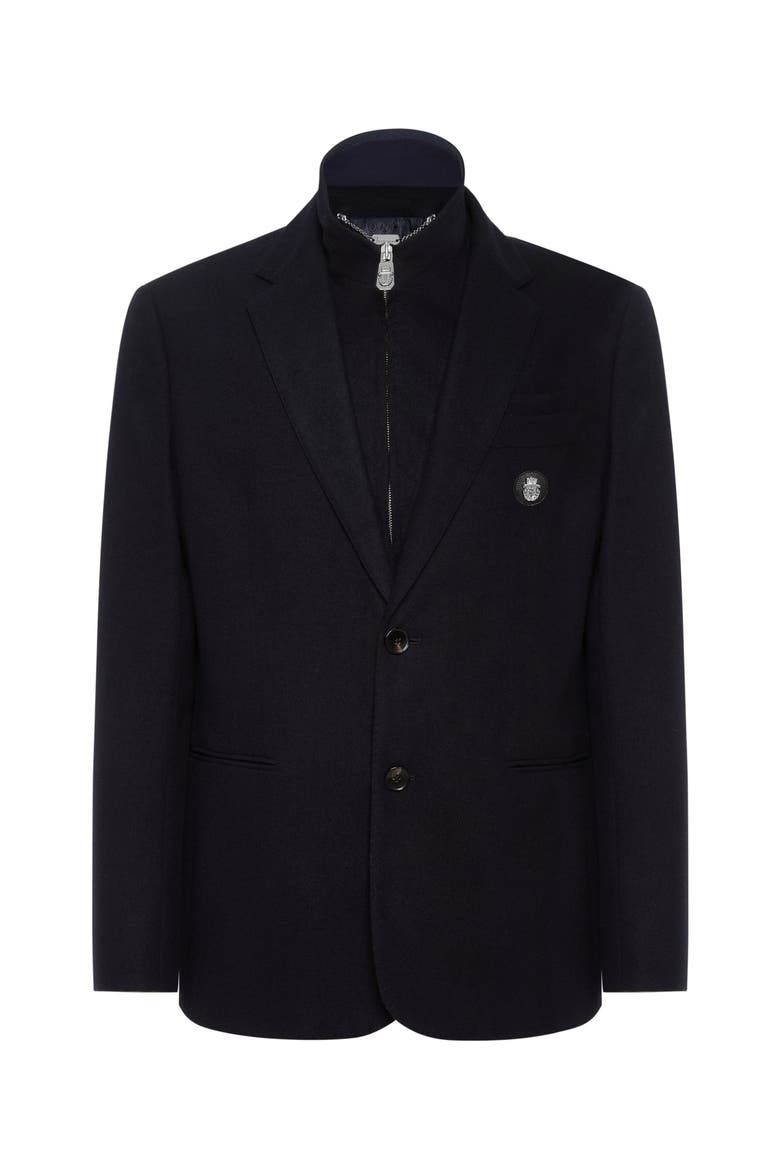 Travel Hood Blazer Men, Main, color, navy