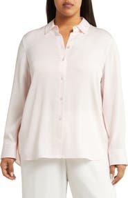 Vince Stretch Silk Button-Up Shirt