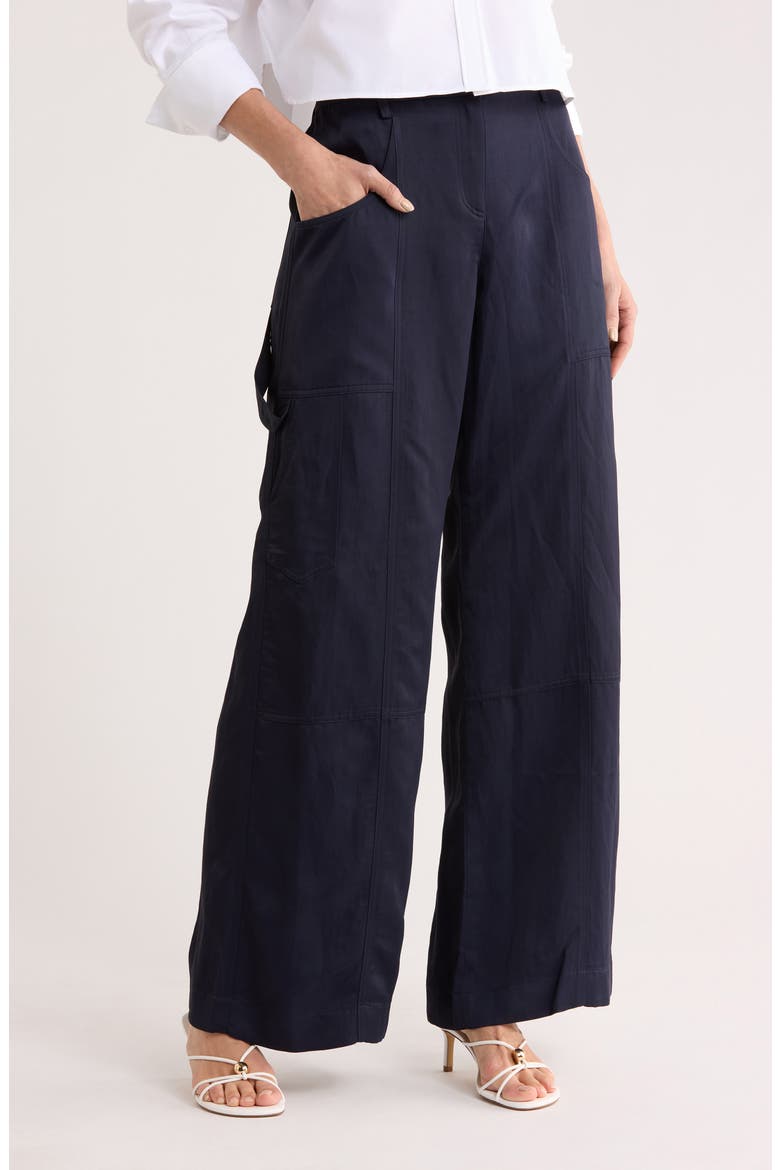 Chrystie Street Wide Leg Carpenter Pants, Main, color, MIDNIGHT
