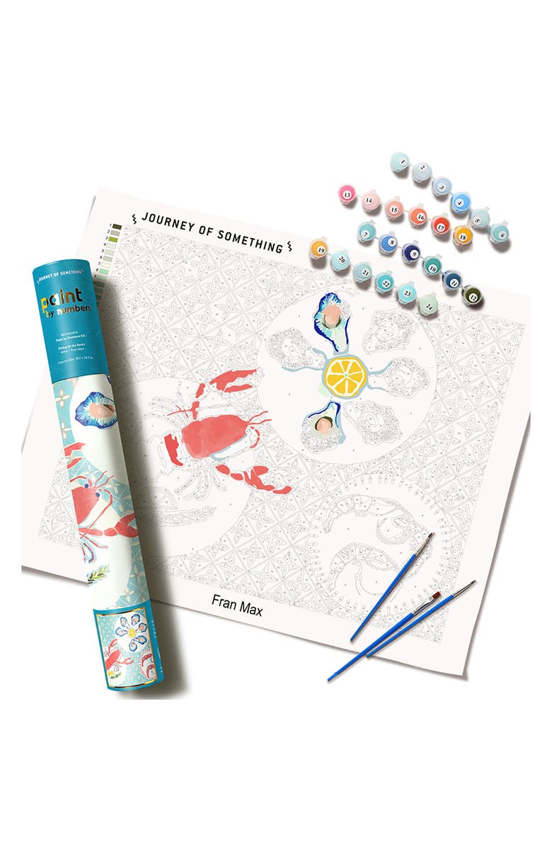 Journey of Something Paint By Numbers, Dining On The Rocks, DIY Painting Kit, Main, color, Multicolored