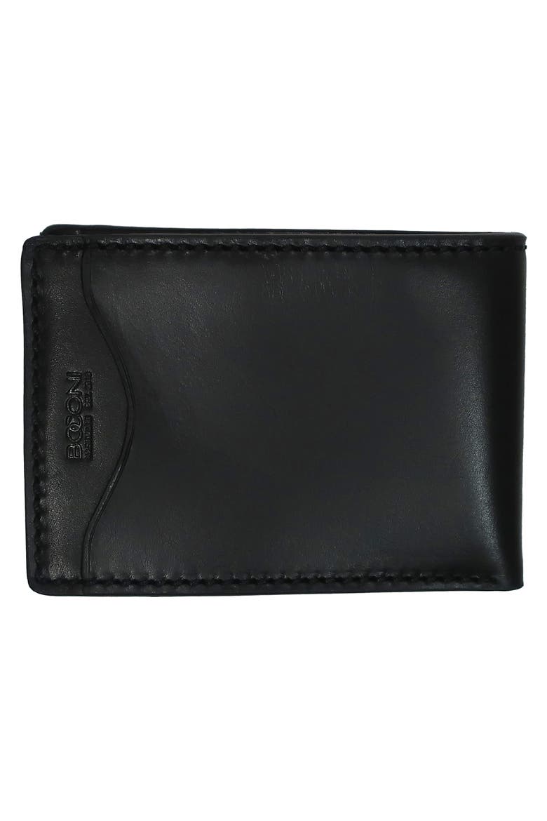 Full Grain Slim Bifold Wallet, Alternate, color, BLACK