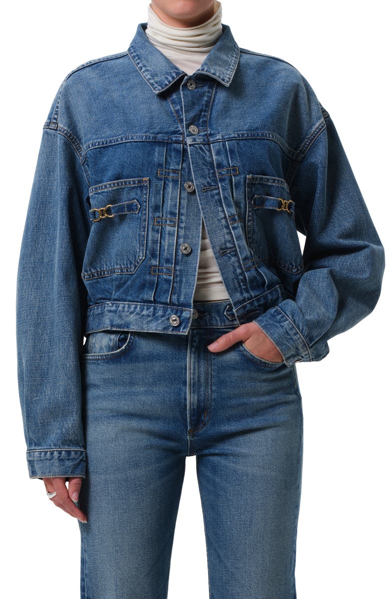 Citizens of Humanity Horsebit Denim Jacket, Main, color, Sweetzer