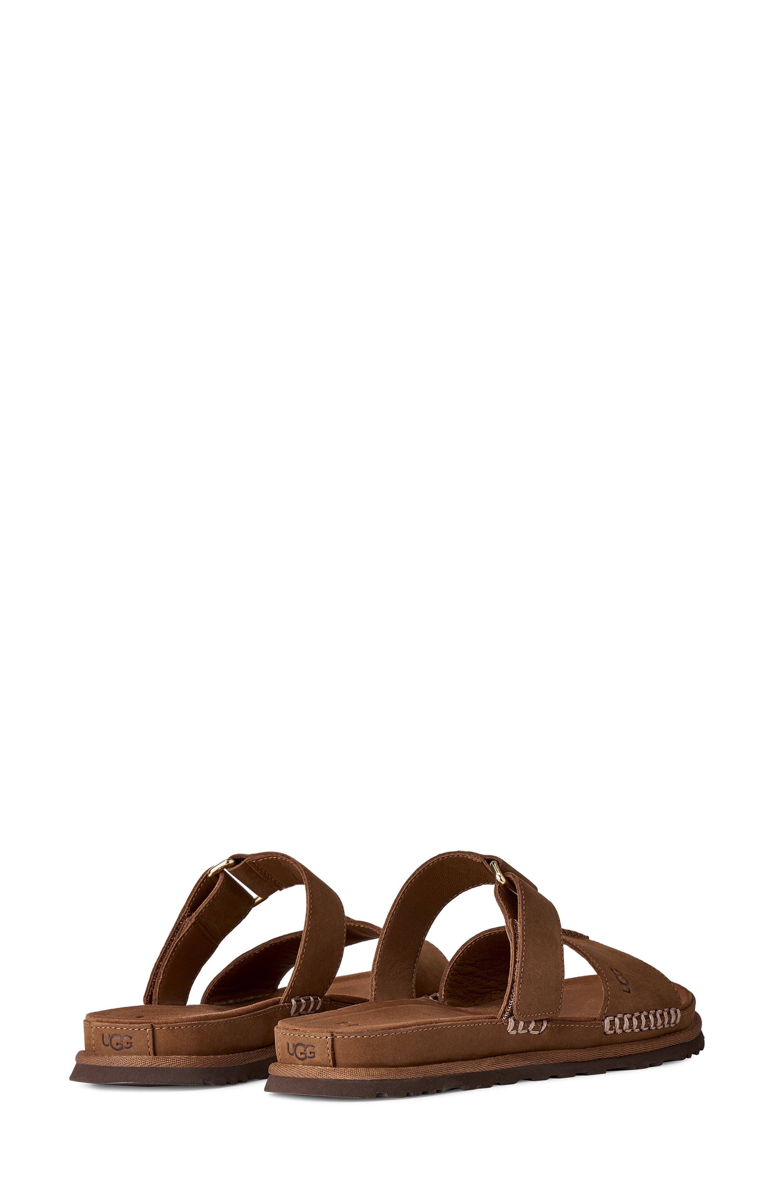 UGG<sup>®</sup> GoldenGaze Slide Sandal, Alternate, color, Dark Chestnut