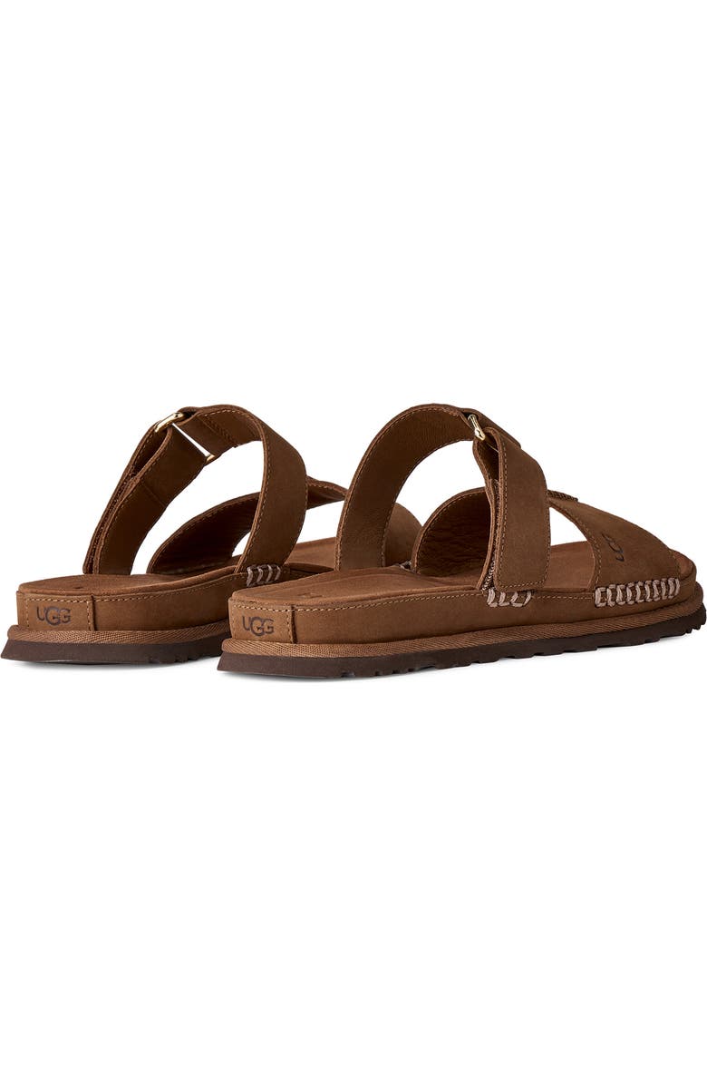 UGG<sup>®</sup> GoldenGaze Slide Sandal, Alternate, color, Dark Chestnut