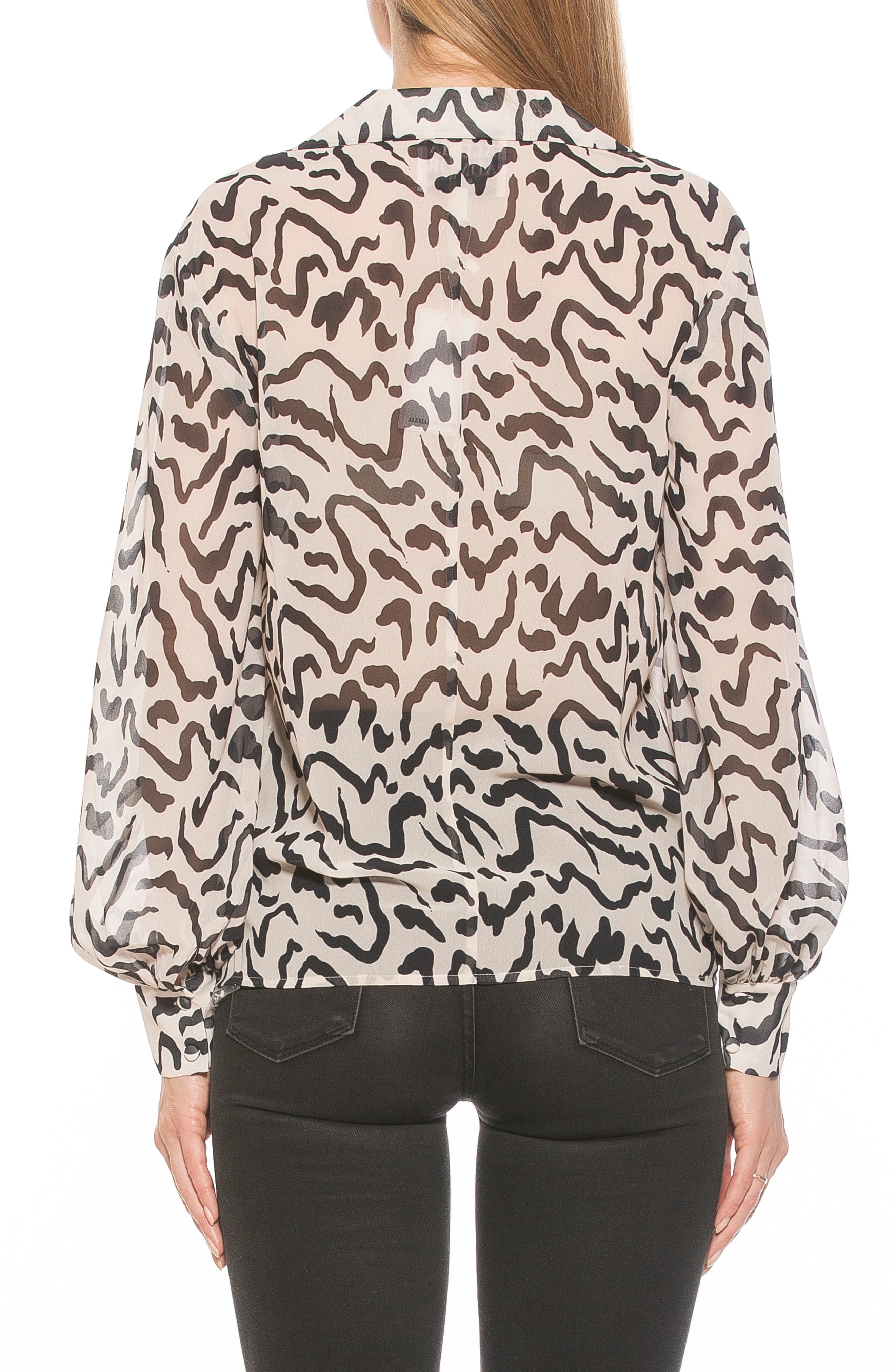 Mila Long Sleeve Chiffon Blouse - image 2