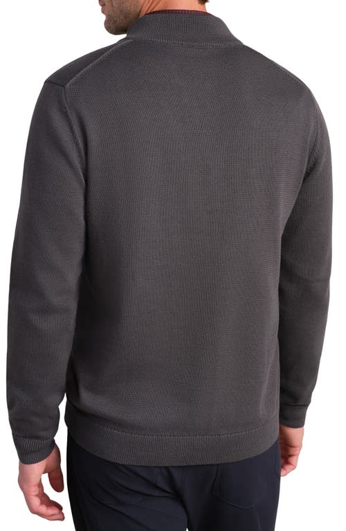 Rhone Commuter Quarter Zip Sweater In Gray