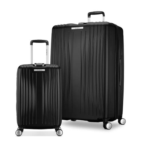Samsonite Opto 3 Hardside 2 Piece Set (co/lg) Spinner Luggage In Black