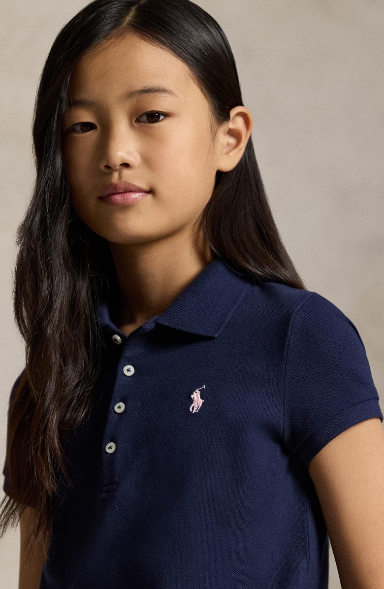 Polo Ralph Lauren Kids' Stretch Cotton Mesh Polo, Alternate, color, Refined Navy