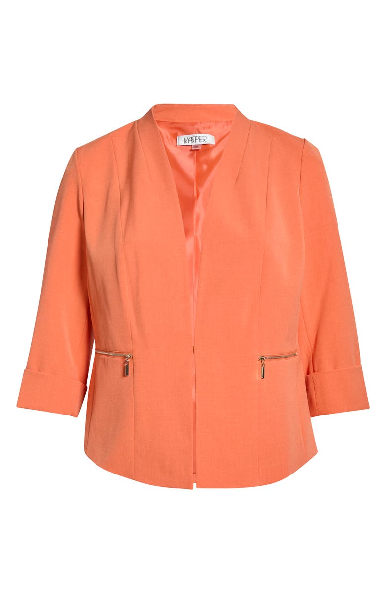 KASPER Zip Pocket Jacket, Main, color, Mandarin