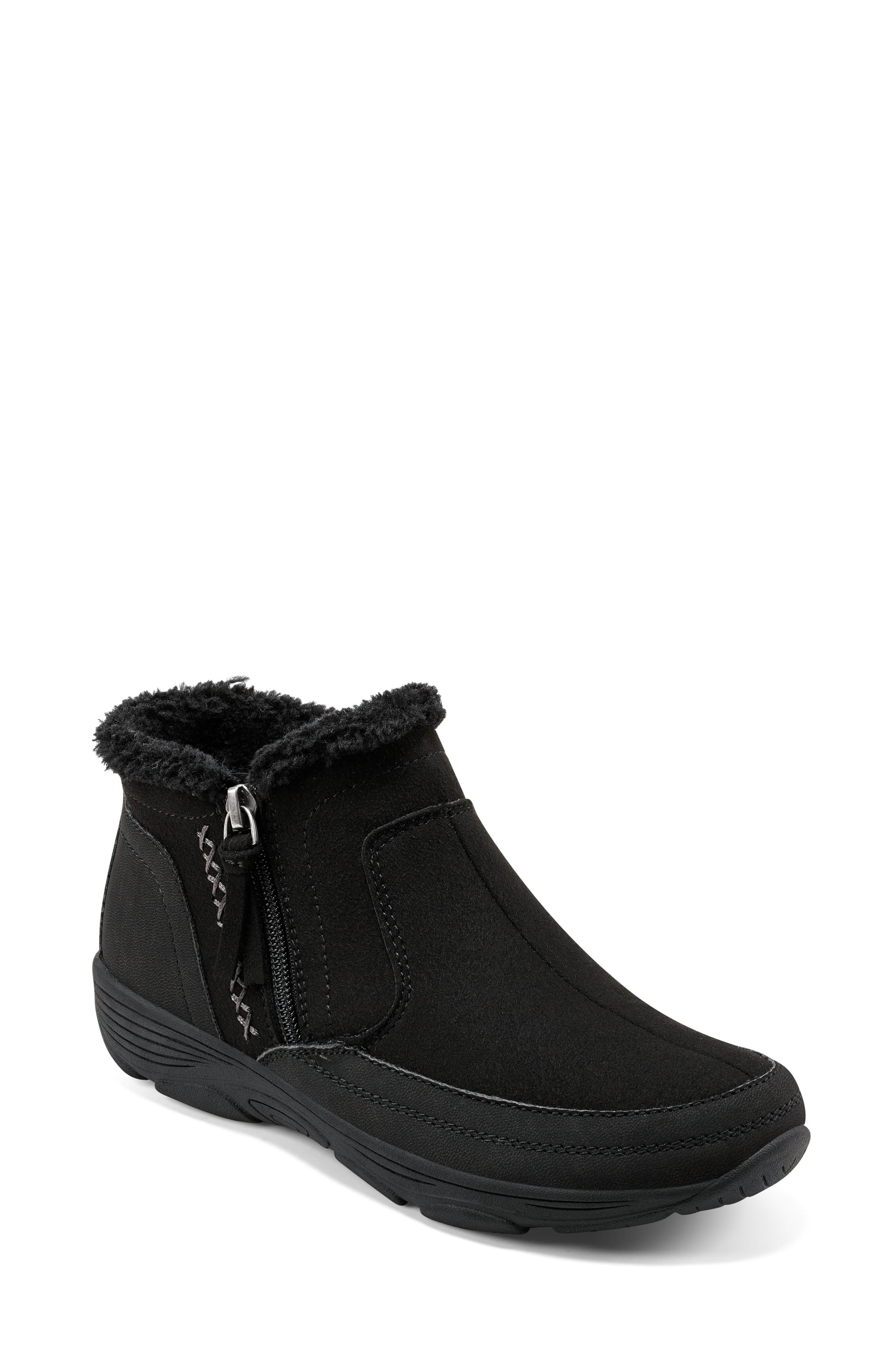 Easy Spirit Verry Faux Shearling Zip Bootie
