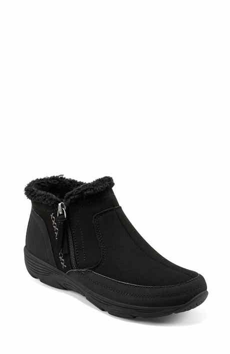 Easy Spirit Verry Faux Shearling Zip Bootie
