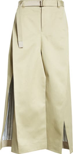 ■sacai■サカイ■ Belted Cotton Chinos Skirt ■スカート Sacai Belted Cotton Chinos Skirt | Nordstrom