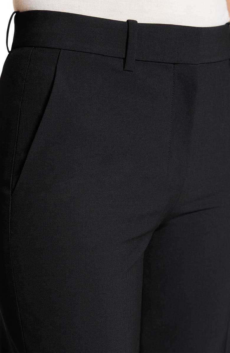 Theory Mid Rise Stretch Wool Flare Pants, Alternate, color, Black - 001
