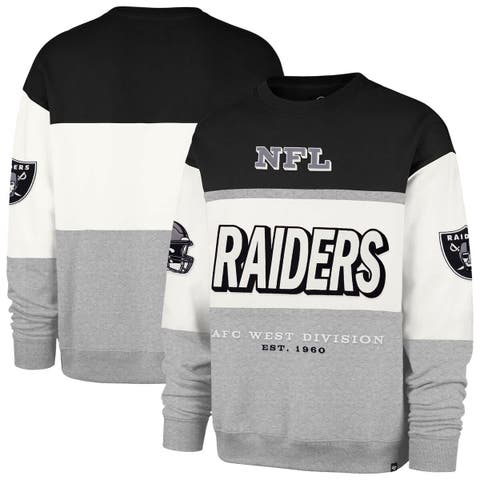 Men's '47 Black/Gray Las Vegas Raiders Breeze Maximalist Sweatshirt