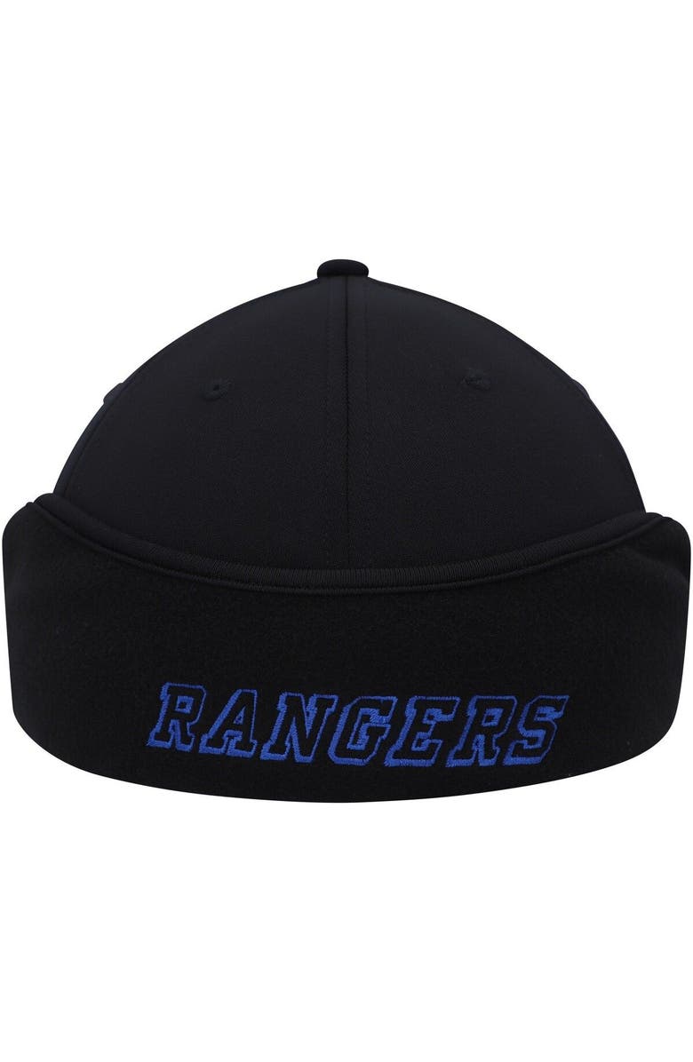 adidas Men's adidas Black New York Rangers Earflap Flex Hat, Alternate, color, 