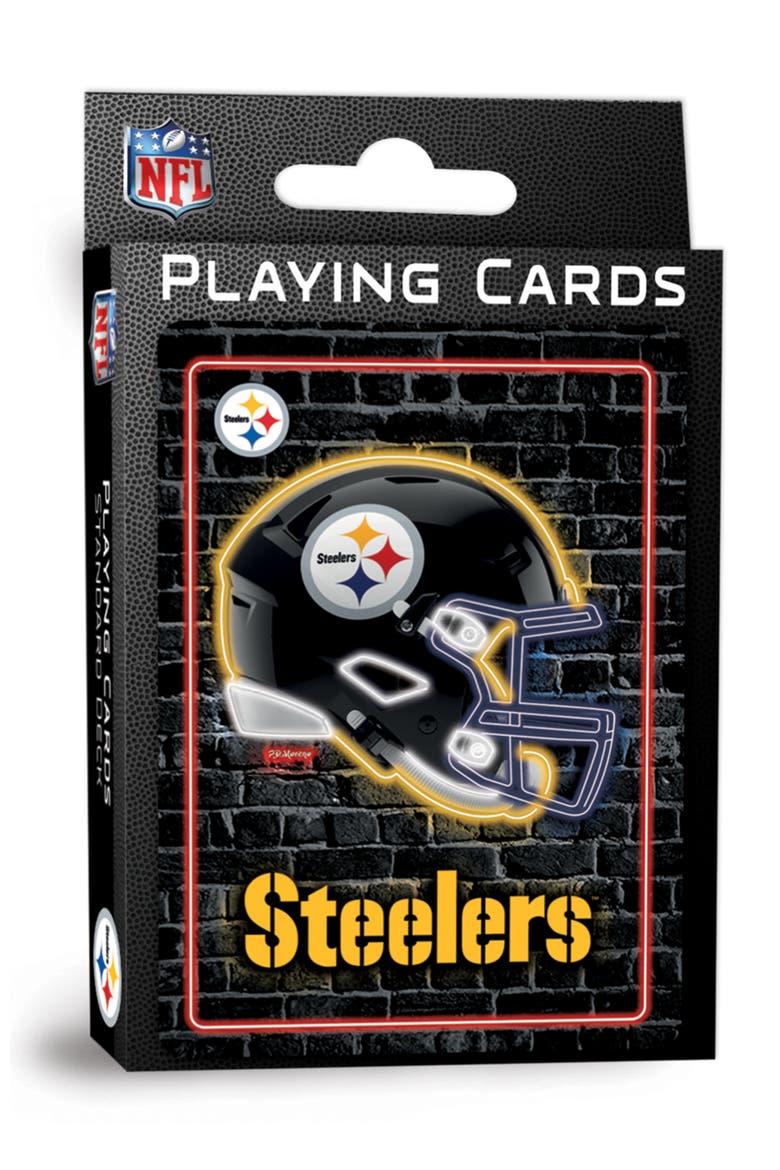 Pittsburgh Steelers Neon Playing Cards, Main, color, Multicolor