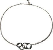 Nickel & Suede Soda Tab Necklace