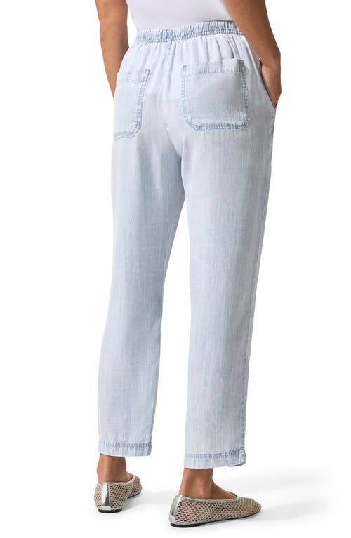Splendid Angie Indigo Straight Leg Pants In Bleached Indigo