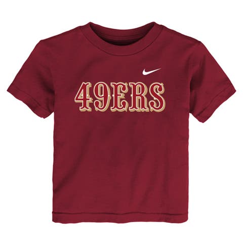 Toddler Nike Scarlet San Francisco 49ers Wordmark T-Shirt