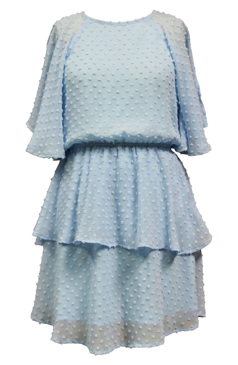 Ava & Yelly Kids' Swiss Dot Ruffle Dress, Main, color,